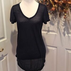 Sheer dark blue tshirt